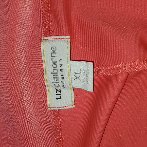 Liz Claiborne Weekend Peach Sz XL Stretch Capri - Picture 6 of 10